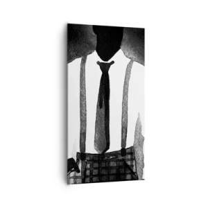 Canvastavla - Bild på duk - Noir stämning - 65x120 cm