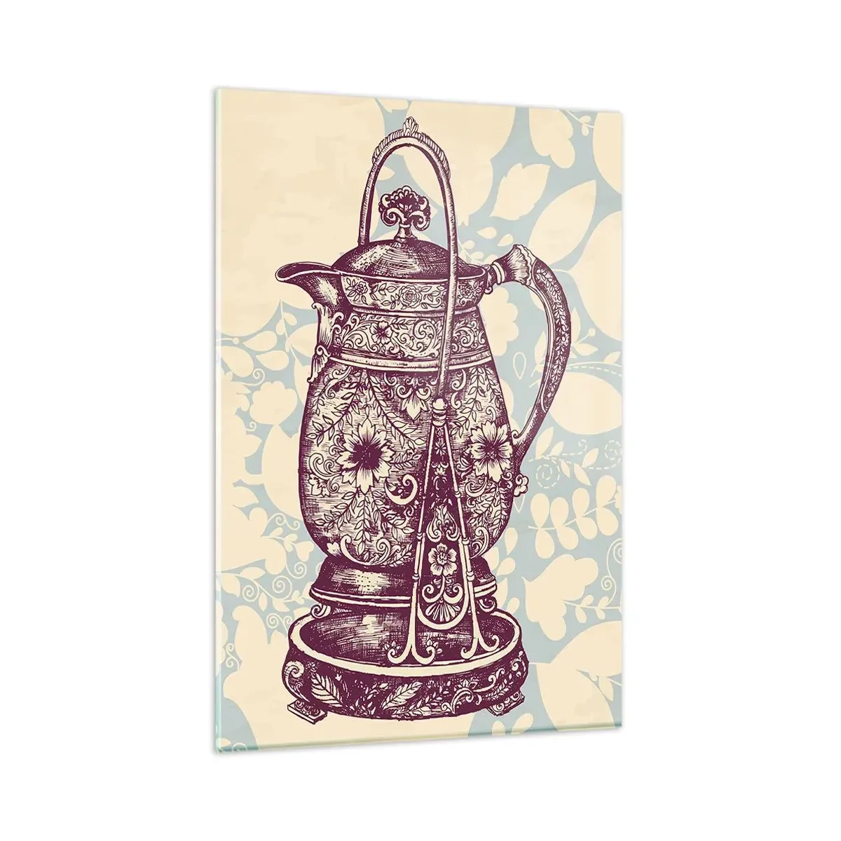 Glastavla - Bild på glas - Skönhet av det vardagliga livet - 80x120 cm