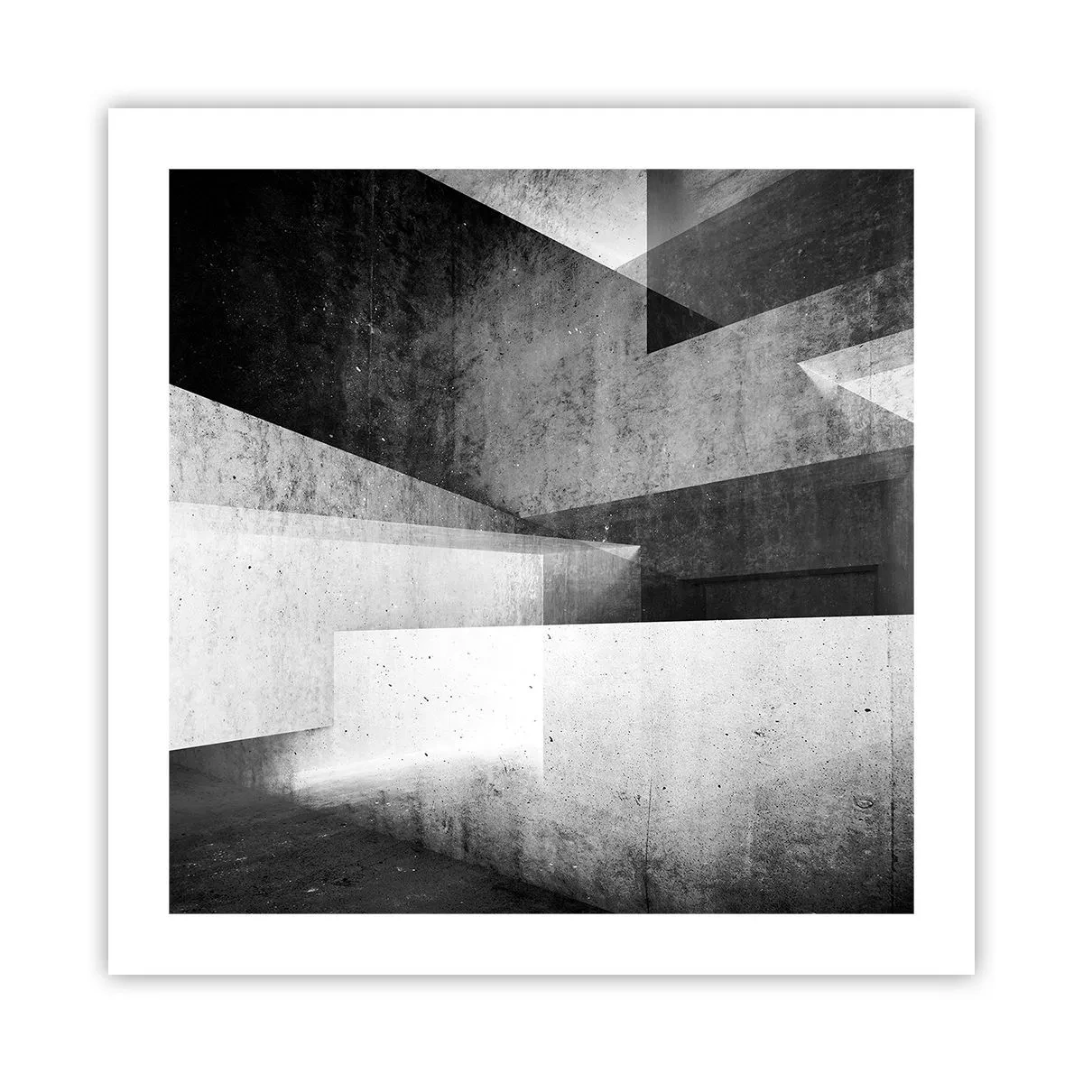 Affisch - Rummets struktur - 50x50 cm