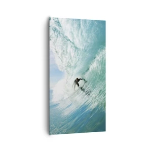 Canvastavla - Bild på duk - Alltid på vågen - 65x120 cm