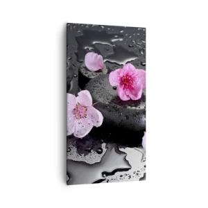 Canvastavla - Bild på duk - Så faller en sten från hjärtat - 55x100 cm