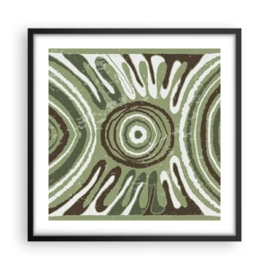 Affisch i svart ram - Explosion av känslor - 50x50 cm