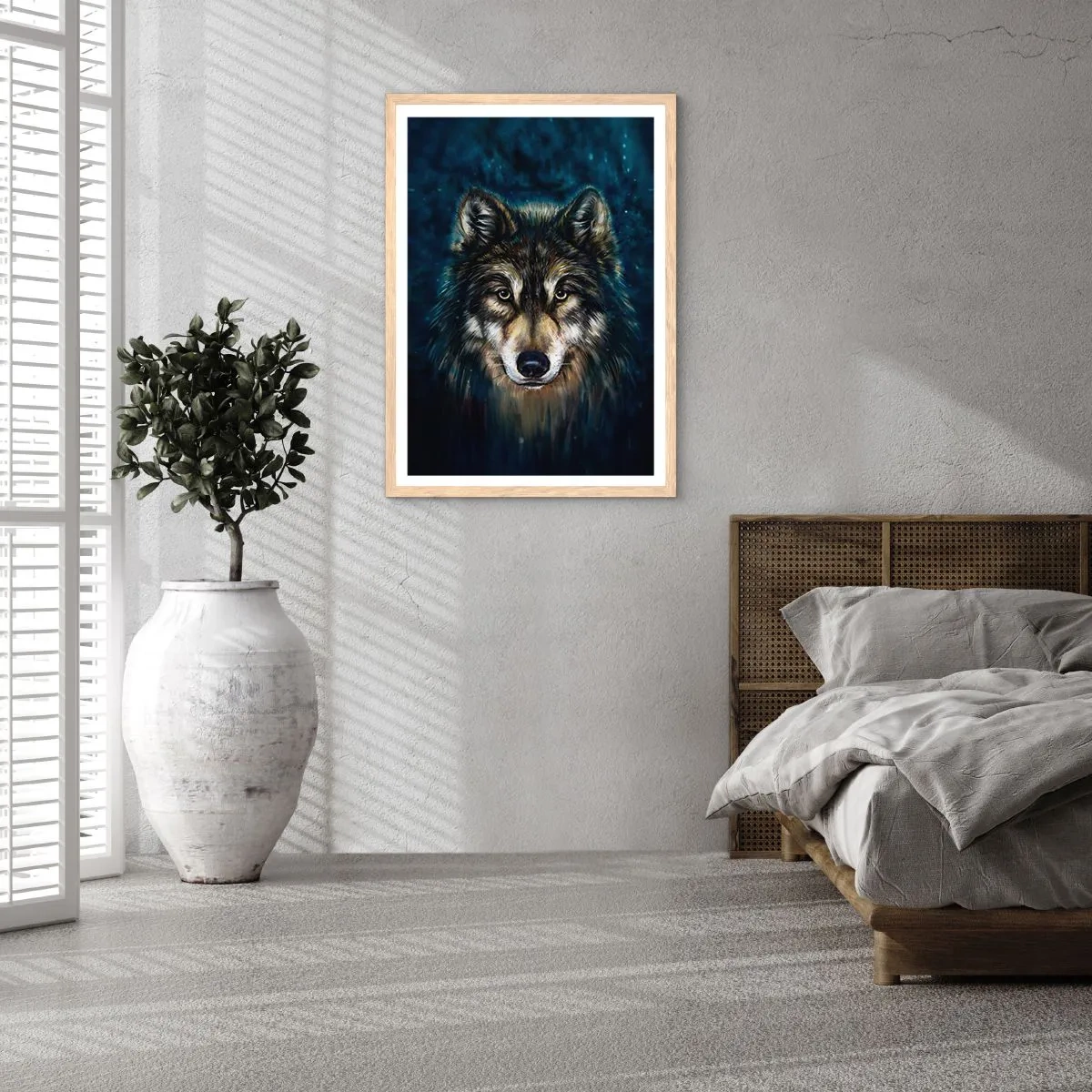 Affisch i ram av ljusek - Alfa? Och omega - 50x70 cm