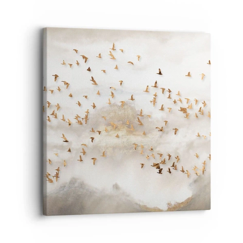 Canvastavla - Bild på duk - Det är dags... - 30x30 cm