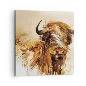 Canvastavla - Bild på duk - Jägarens dröm - 70x70 cm