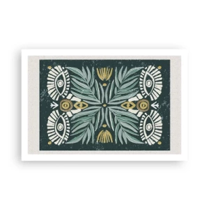 Affisch - Som ett folkligt mönster - 91x61 cm