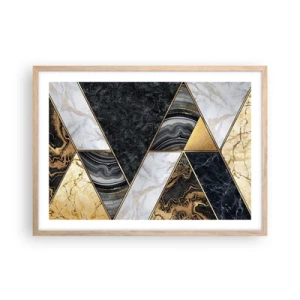 Affisch i ram av ljusek - Sten vid sten - 70x50 cm