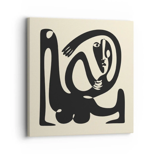 Canvastavla - Bild på duk - Nästan Picasso - 30x30 cm