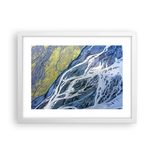 Affisch i vit ram - Naturens grottmålningar - 40x30 cm