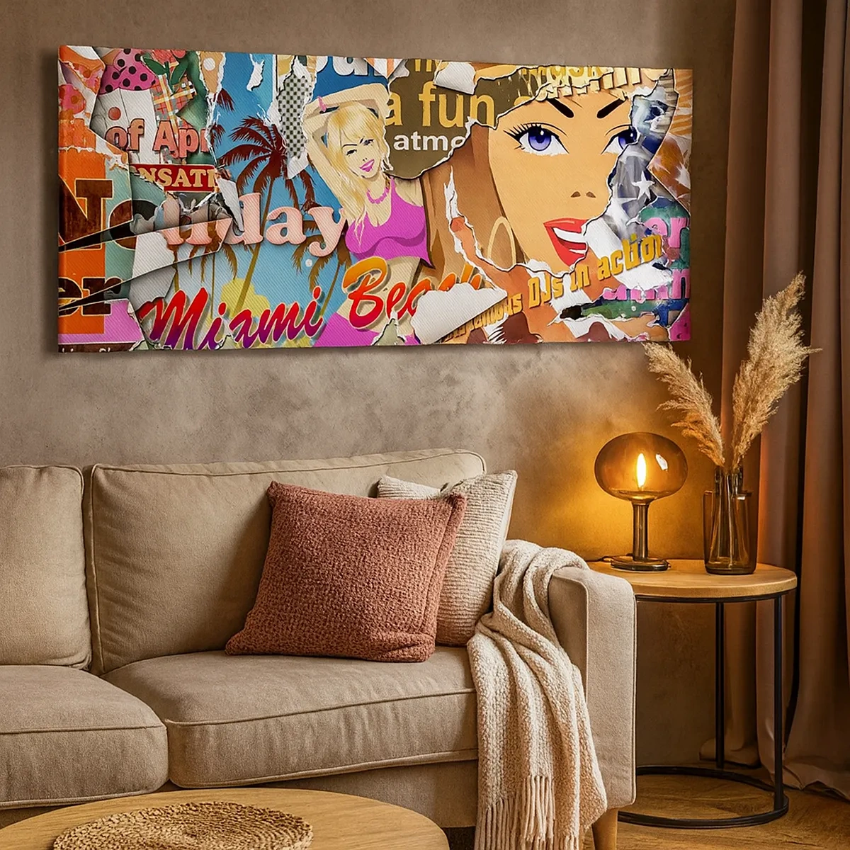 Canvastavla - Bild på duk - Sommarens återblickar - 30x30 cm