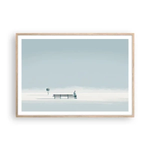 Affisch i ram av ljusek - Ja, jag väntar. - 100x70 cm