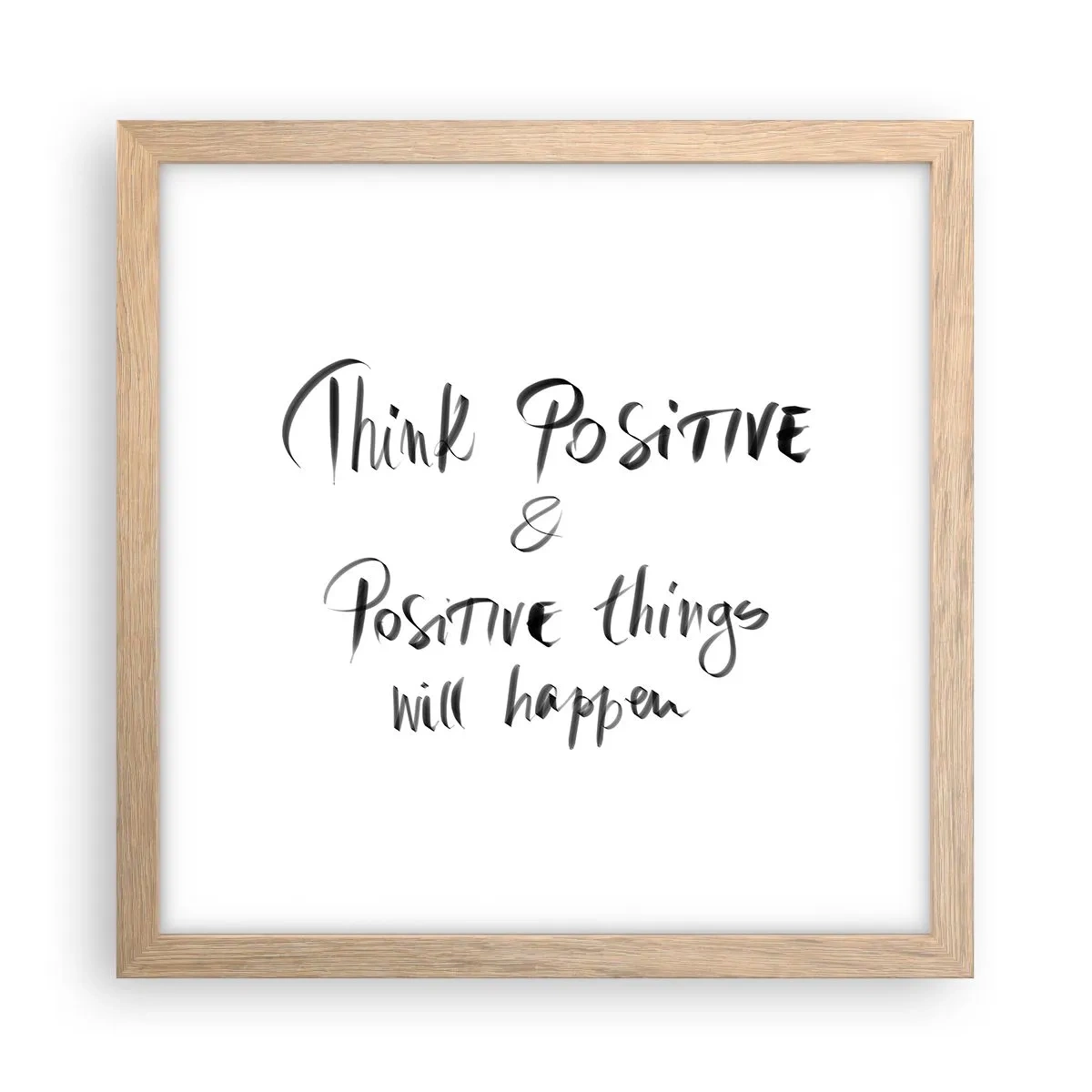 Affisch i ram av ljusek - Hur ska man leva? - 30x30 cm