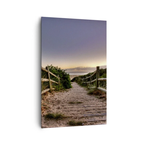 Canvastavla - Bild på duk - Målet är synligt - 80x120 cm