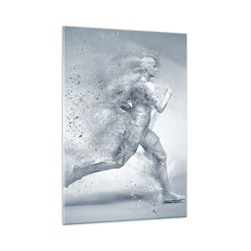 Glastavla - Bild på glas - Kristallren energi - 50x70 cm