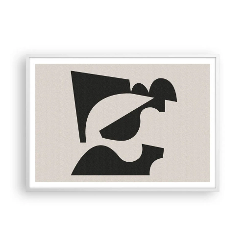Affisch i vit ram - För självmontering - 100x70 cm