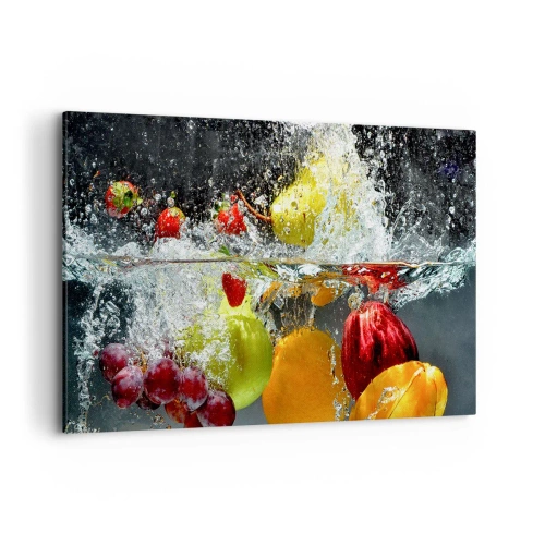 Canvastavla - Bild på duk - Uppfriskande frukt - 120x80 cm