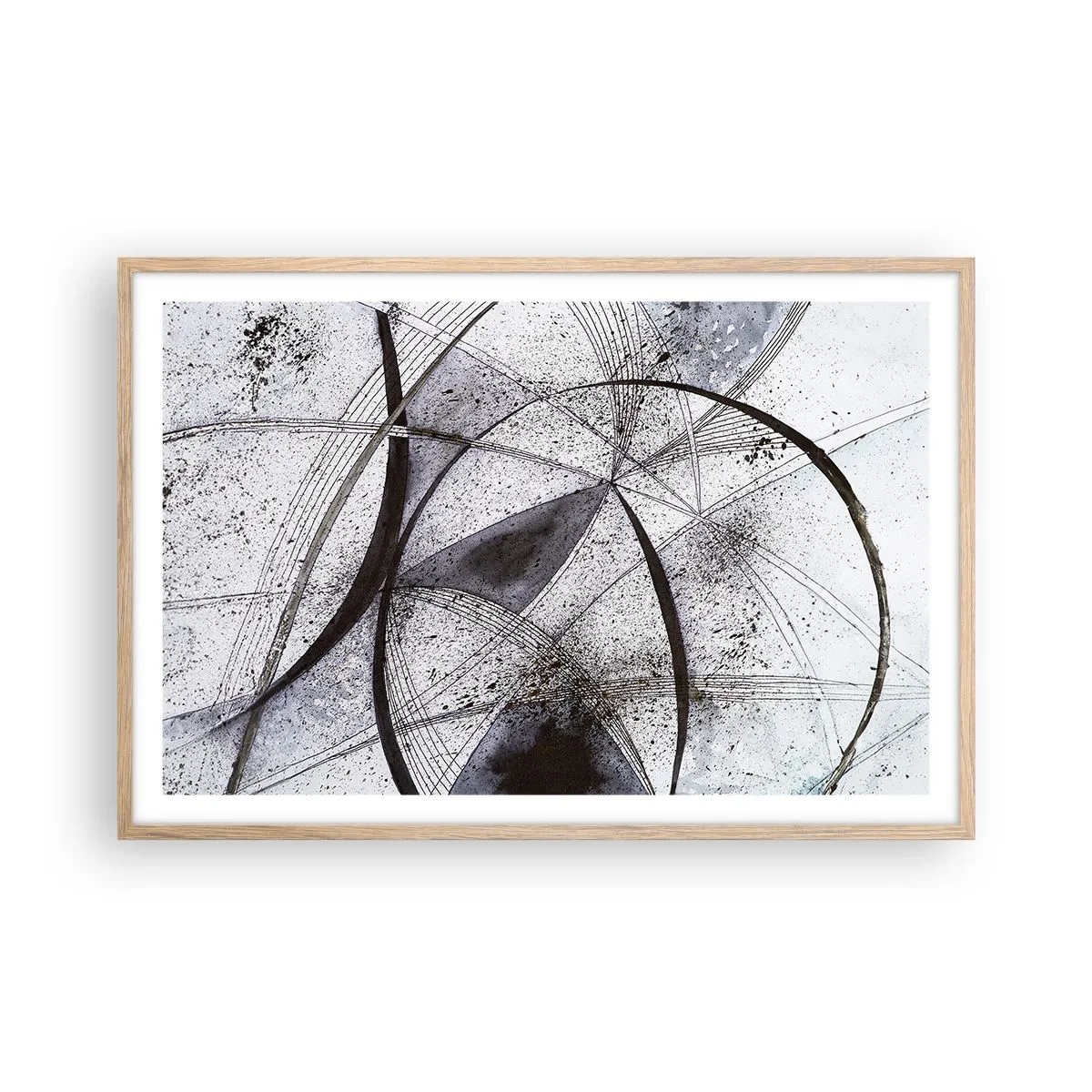 Affisch i ram av ljusek - Futuristisk fantasi - 91x61 cm