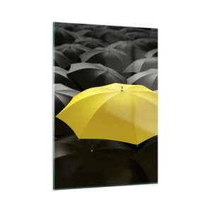Glastavla - Bild på glas - Farväl sorgen - 50x70 cm
