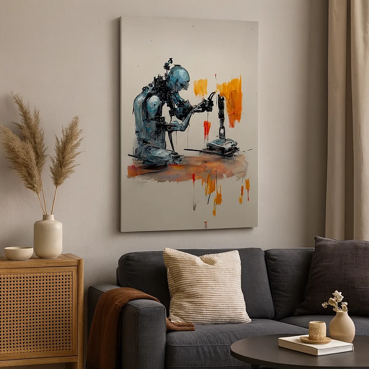 Canvastavla - Bild på duk - Kommer i morgon... - 50x70 cm