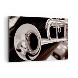 Canvastavla - Bild på duk - Musikresa till 30-talet - 100x70 cm