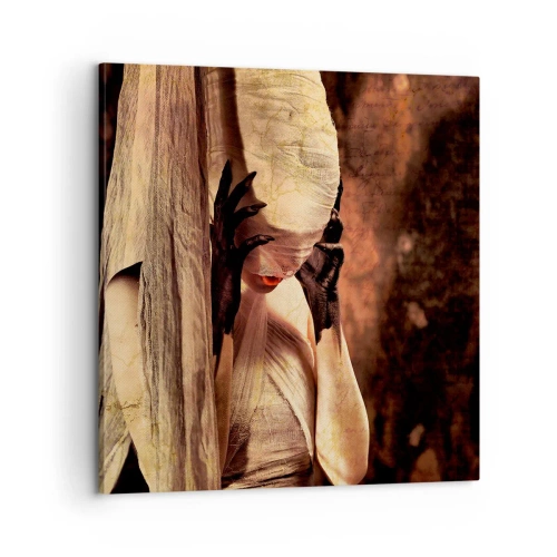 Canvastavla - Bild på duk - Mellan det goda och det onda - 60x60 cm