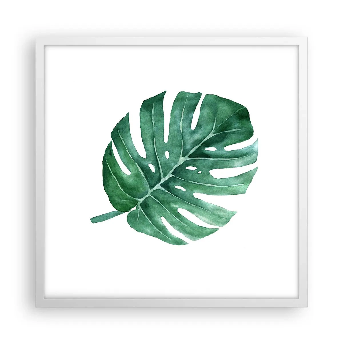 Affisch i vit ram - Grönt koncept - 50x50 cm