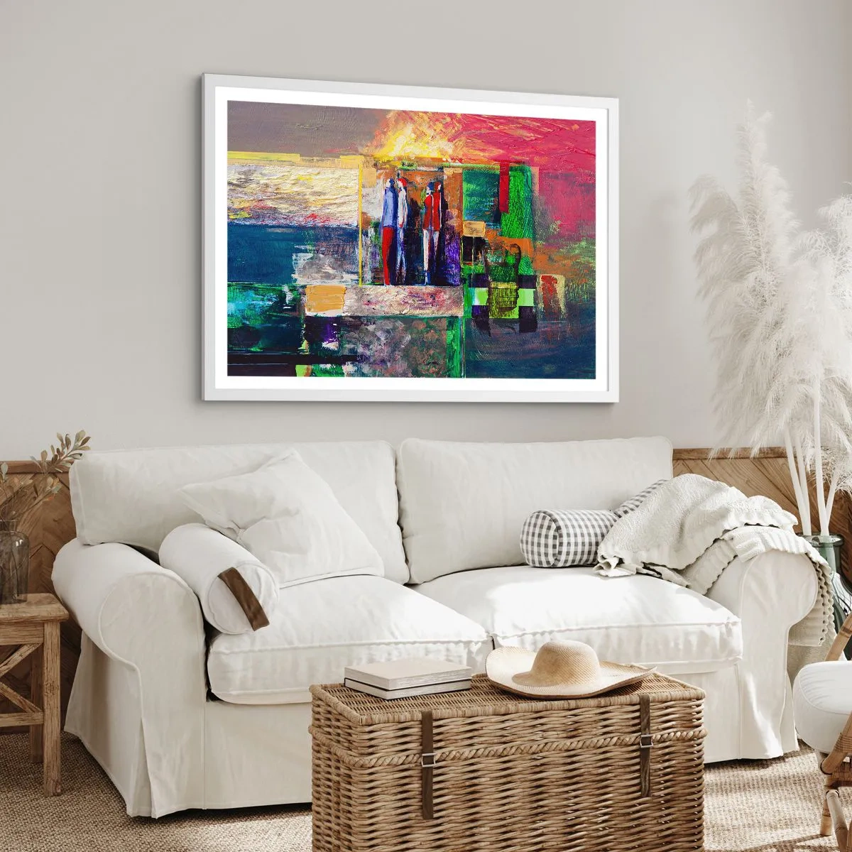 Affisch i vit ram - Relationer och emotioner - 50x40 cm