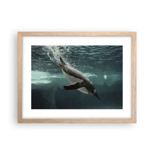 Affisch i ram av ljusek - Välkommen till min värld - 40x30 cm