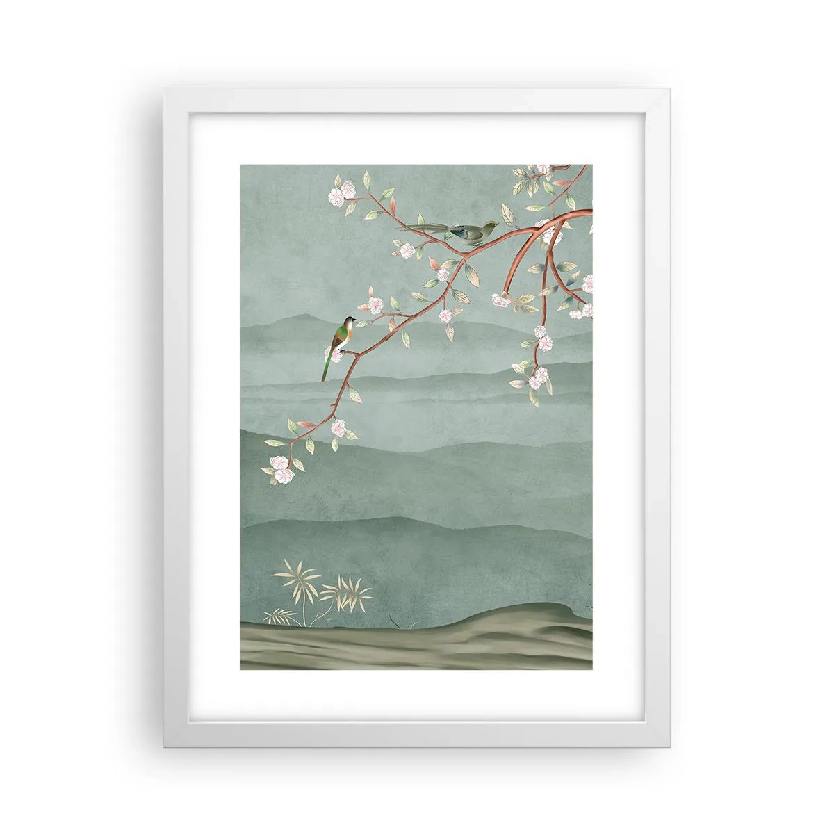 Affisch i vit ram - Vår, ah, det är du - 30x40 cm