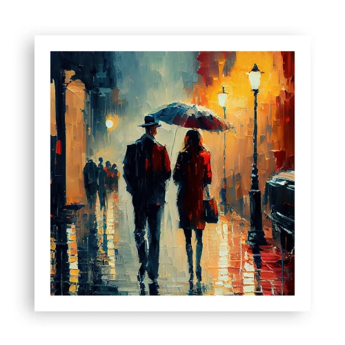 Affisch - Kärlekshistoria på stan - 60x60 cm