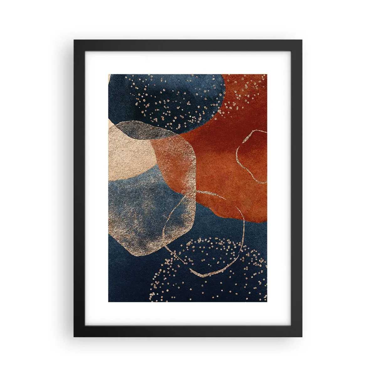 Affisch i svart ram - Existensens lätthet - 30x40 cm