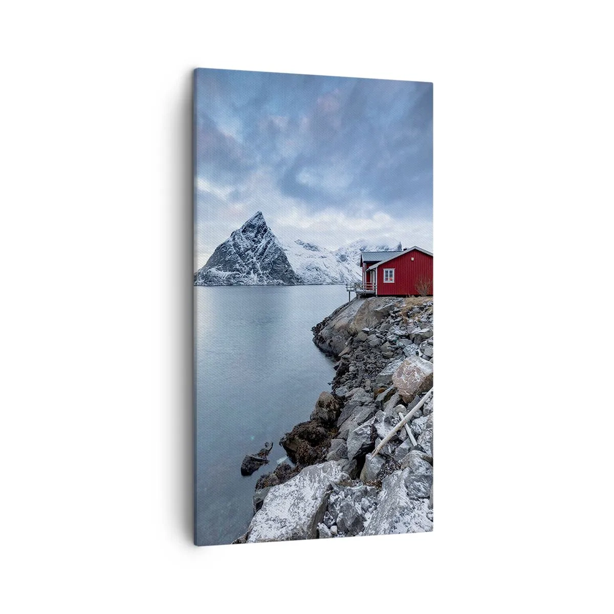 Canvastavla - Bild på duk - Skandinavisk tillflyktsort - 45x80 cm