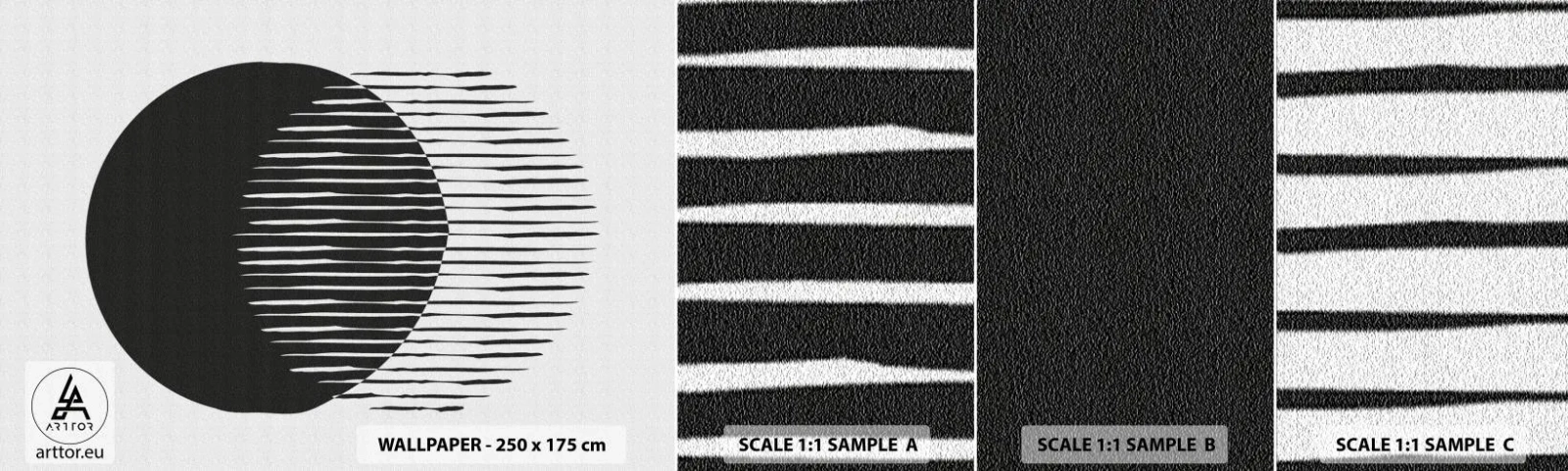 Provbit av självhäftande fototapet Deluxe Sticker - Hans alter ego - Sol, Hjul, Boho - 100x30 cm