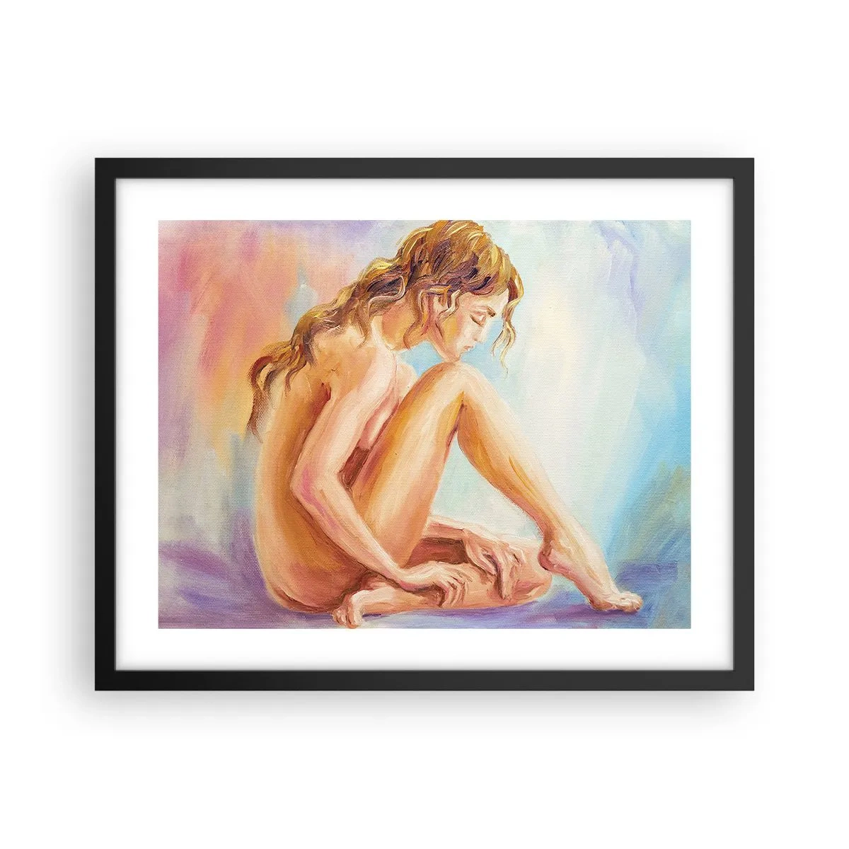 Affisch i svart ram - Kärlekens akt - 50x40 cm