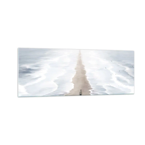 Glastavla - Bild på glas - Ljus framtid - 140x50 cm