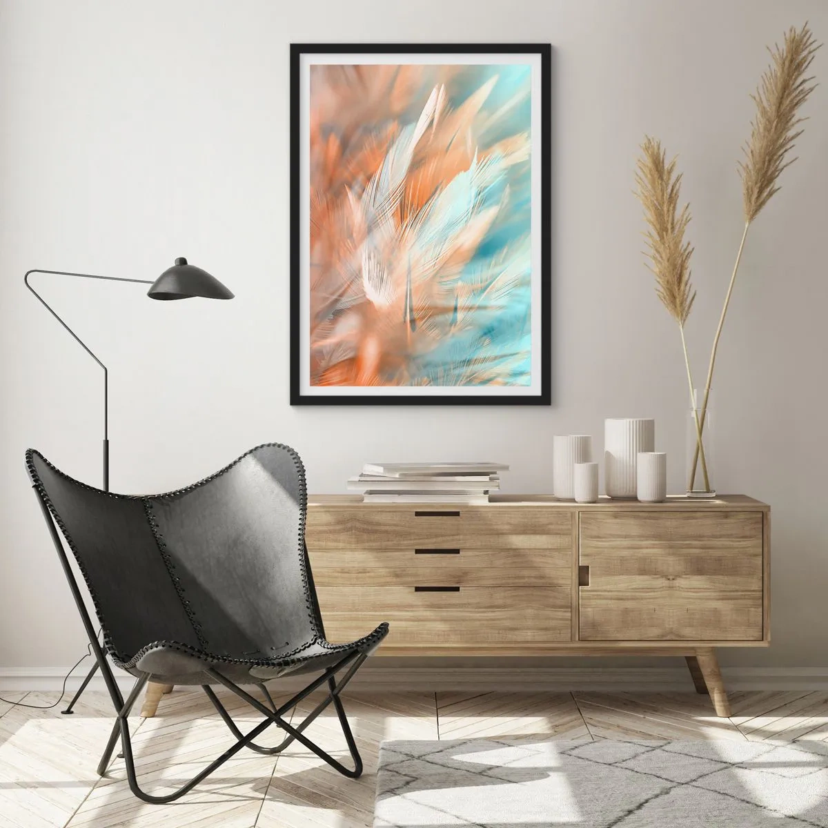 Affisch i svart ram - I mildhetens land - 30x40 cm