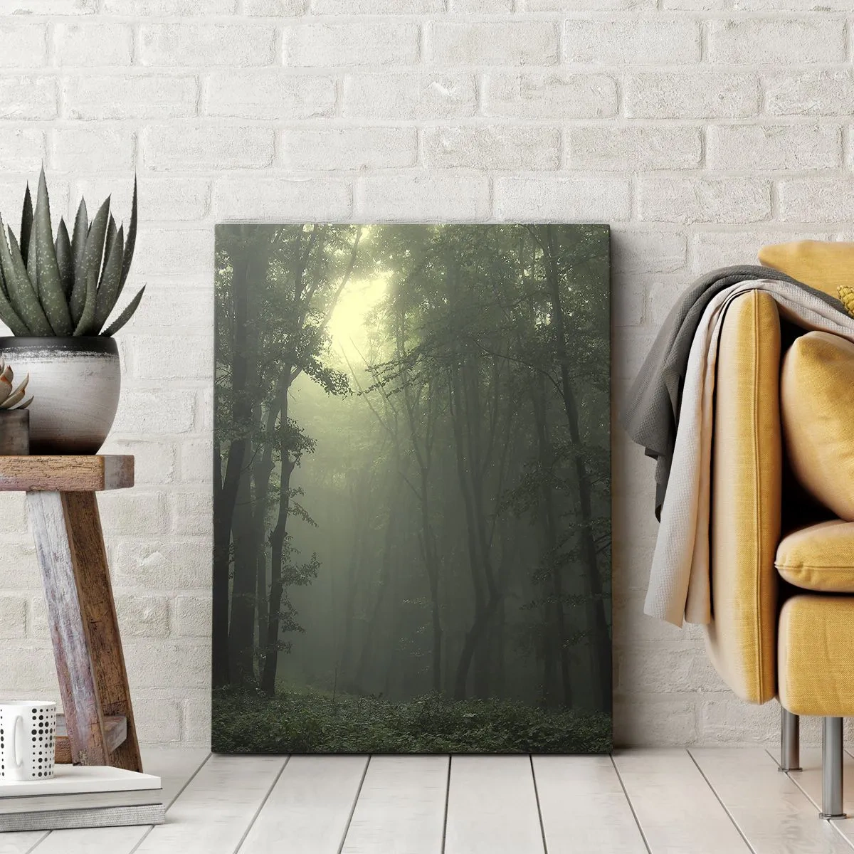 Canvastavla - Bild på duk - Innan skogen vaknar - 50x70 cm
