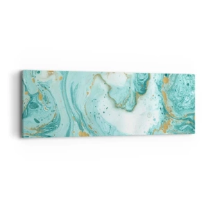 Canvastavla - Bild på duk - Under stora vågen från Edo-tiden - 90x30 cm