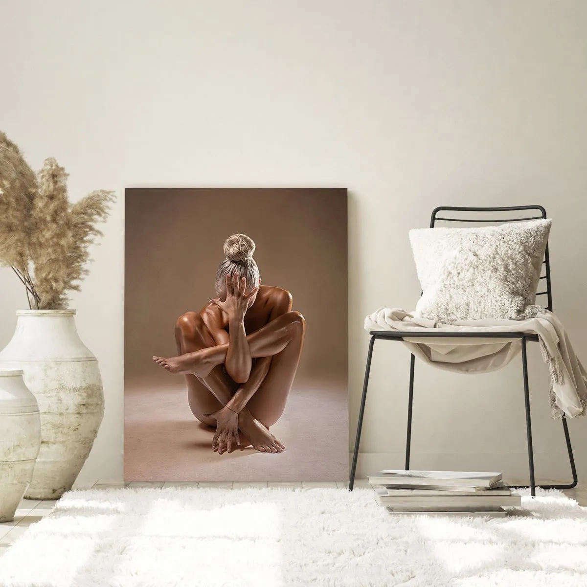 Glastavla - Bild på glas - Kroppens och själens enighet - 80x120 cm