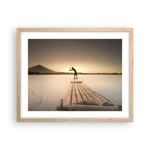 Affisch i ram av ljusek - Före avkoppling - 50x40 cm