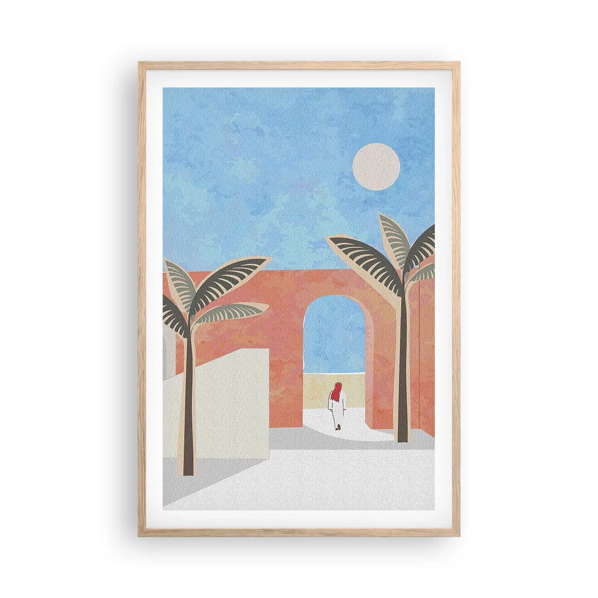 Affisch i ram av ljusek - En arabisk dag - 61x91 cm