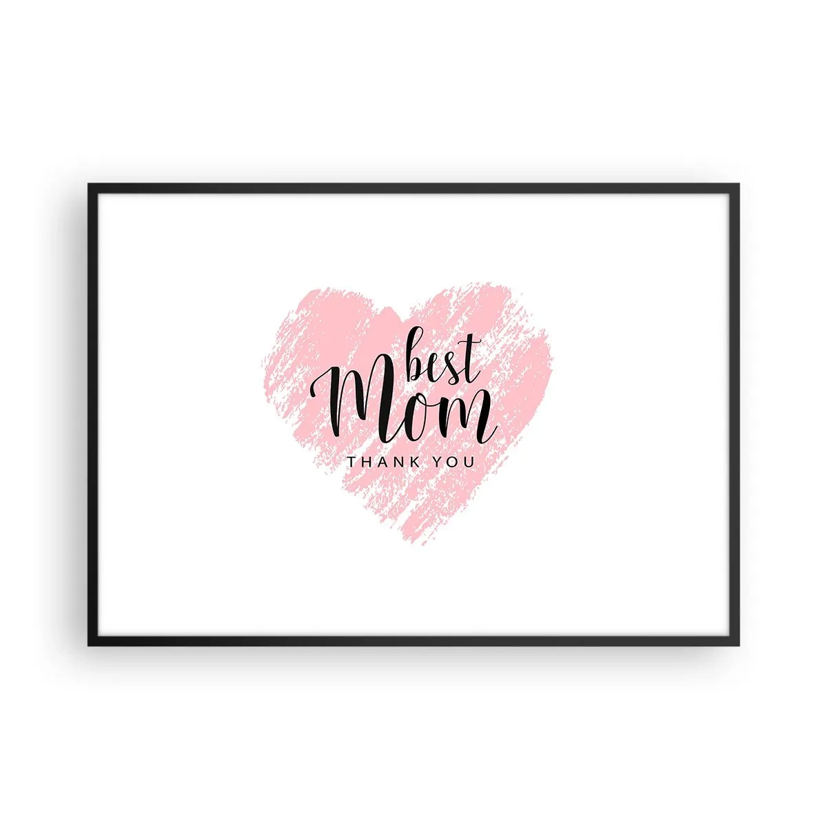 Affisch i svart ram - Alltid rätt ögonblick - 100x70 cm