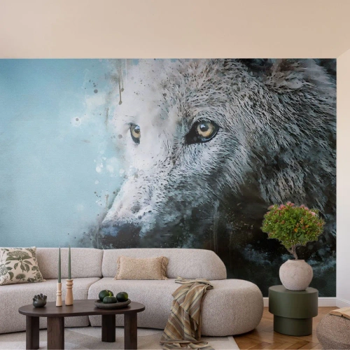 Fototapet på mått Premium Canvas - Lär känna vargsjälen - Djur, Varg, Rovdjur