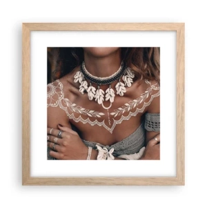 Affisch i ram av ljusek - Kvinnlighetens talismaner, ritualer - 30x30 cm