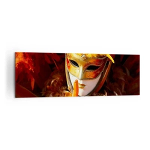 Canvastavla - Bild på duk - Hemligheten är en del av spelet - 160x50 cm