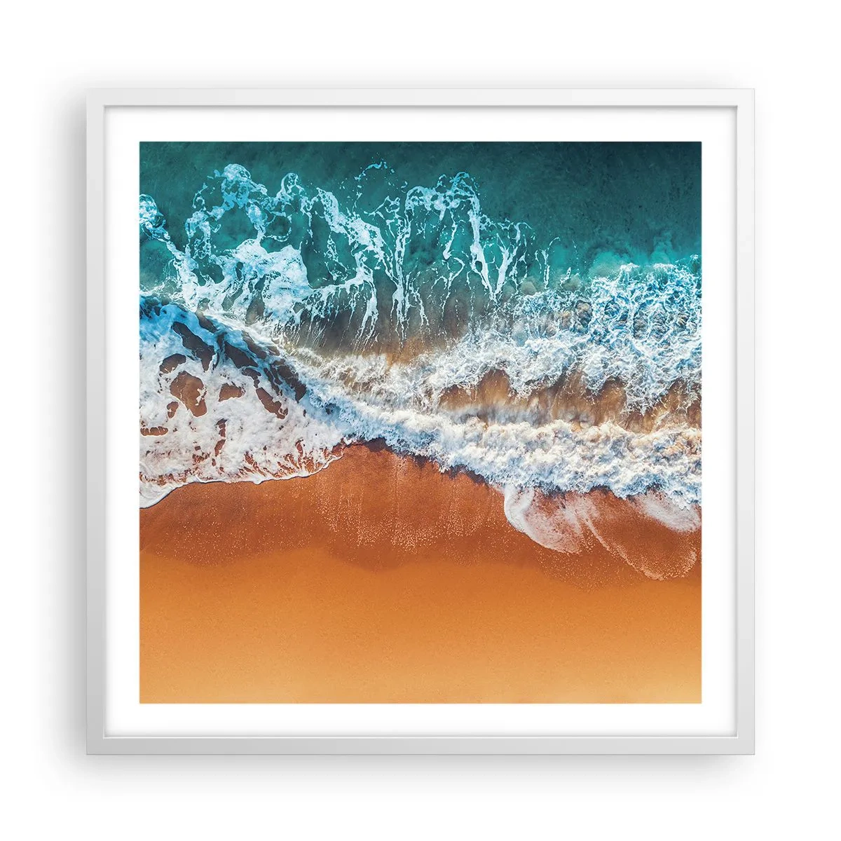 Affisch i vit ram - Alltid i par - 60x60 cm