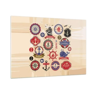 Glastavla - Bild på glas - Seglarbroderskap - 100x70 cm