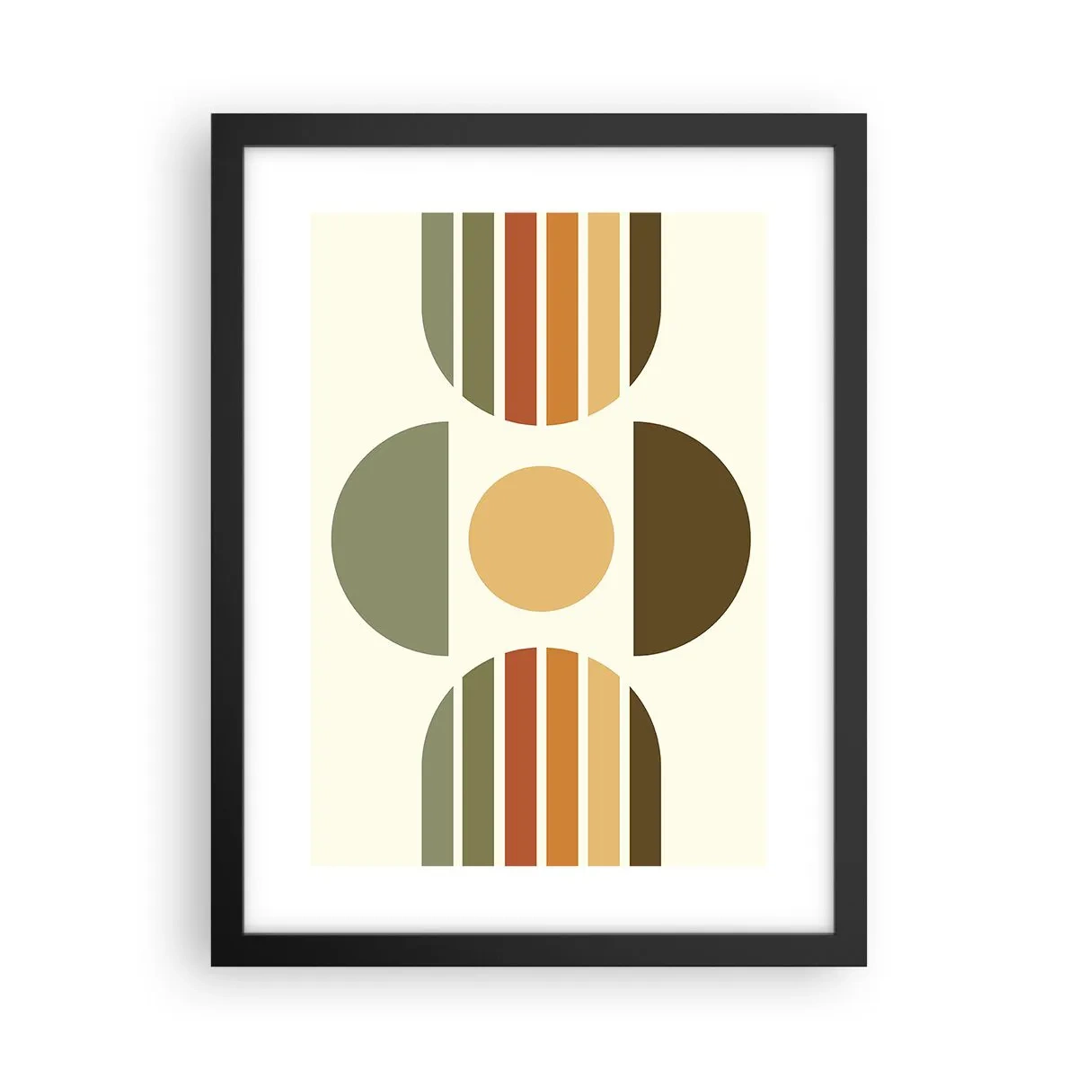 Affisch i svart ram - I jordens färger - 30x40 cm