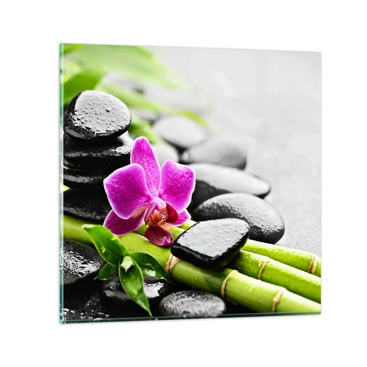 Glastavla - Bild på glas - Lugn balans - 70x70 cm