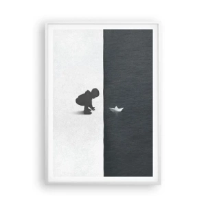 Affisch i vit ram - En stor expedition - 70x100 cm